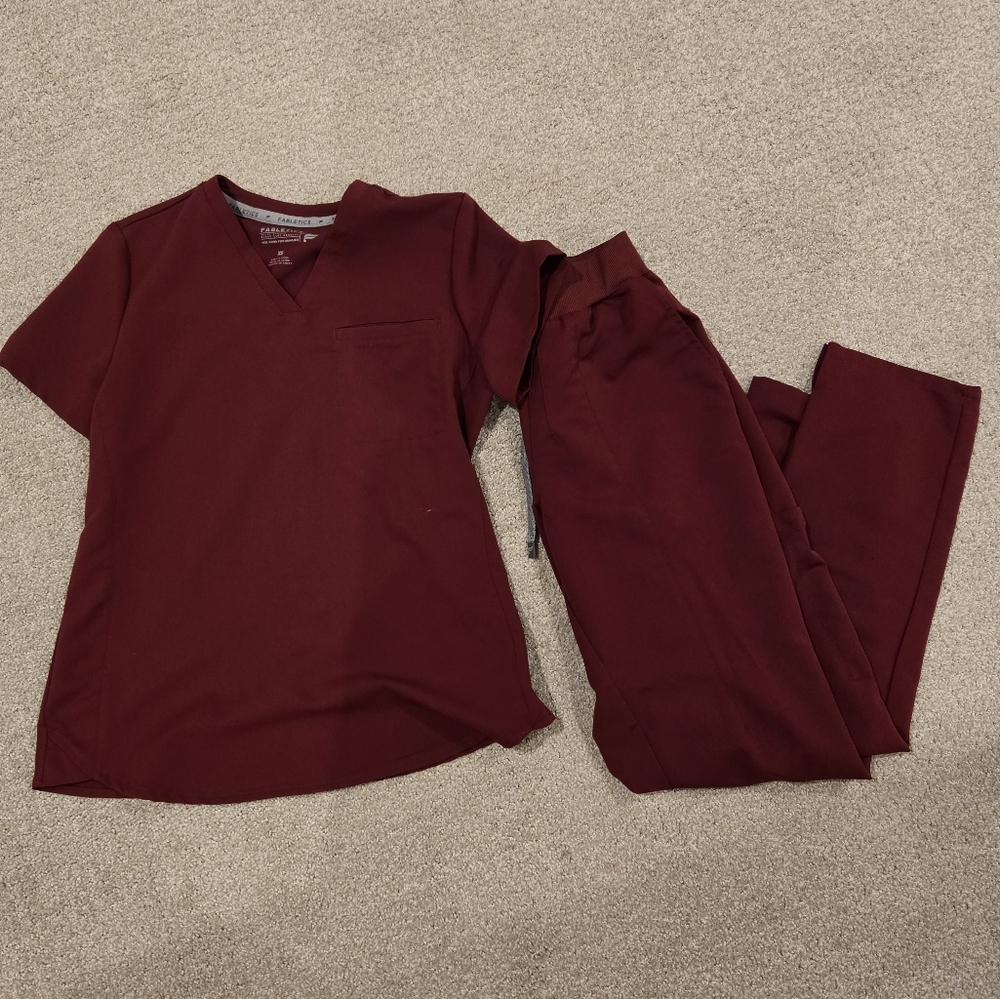Maroon Fabletics Scrubs